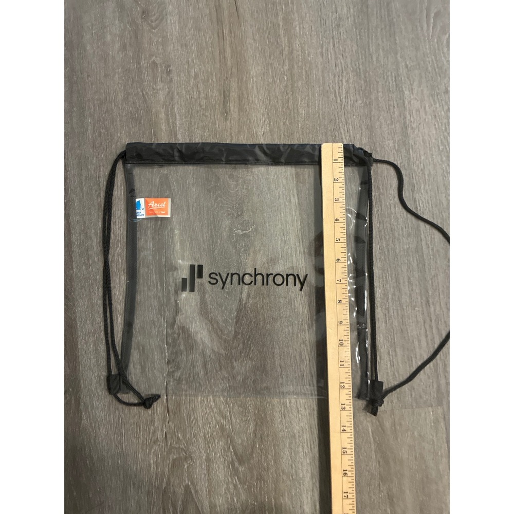 Synchrony Clear Drawstring Backpack Stadium Appro… - image 5